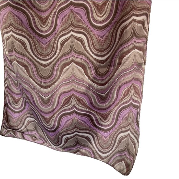 Pink Gray and White Silky Oblong Scarf - Picture 3 of 6